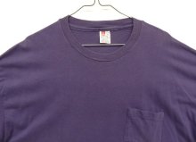 他の写真1: 90'S HANES シングルステッチ ポケット付き 半袖 Tシャツ グレープ (VINTAGE)