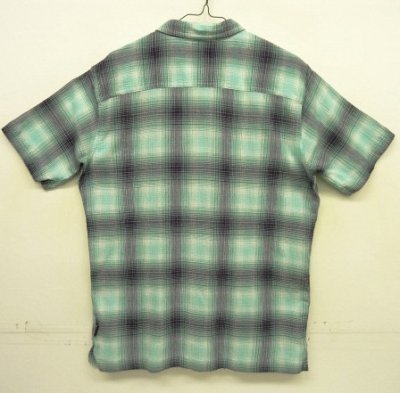画像3: PATAGONIA オーガニックコットン 半袖 A/Cシャツ オンブレチェック (USED)