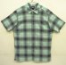 画像1: PATAGONIA オーガニックコットン 半袖 A/Cシャツ オンブレチェック (USED) (1)