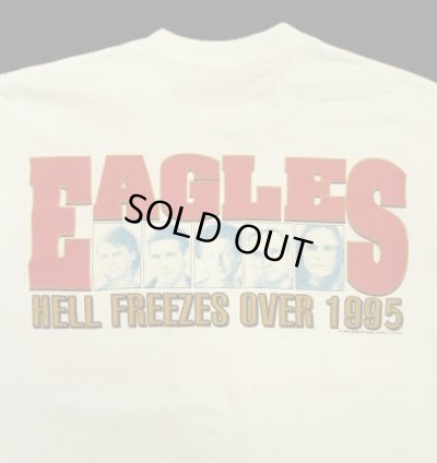 画像6: 90'S EAGLES "HELL FREEZES OVER 1995" シングルステッチ 半袖 Tシャツ ホワイト USA製 (VINTAGE)