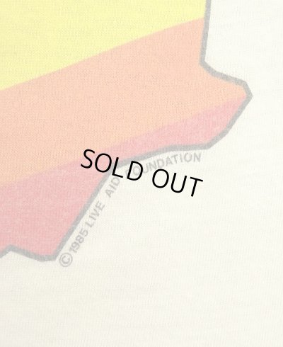 画像4: 80'S LIVE AID シングルステッチ 半袖 Tシャツ ホワイト USA製 (VINTAGE)