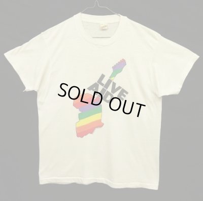 画像1: 80'S LIVE AID シングルステッチ 半袖 Tシャツ ホワイト USA製 (VINTAGE)