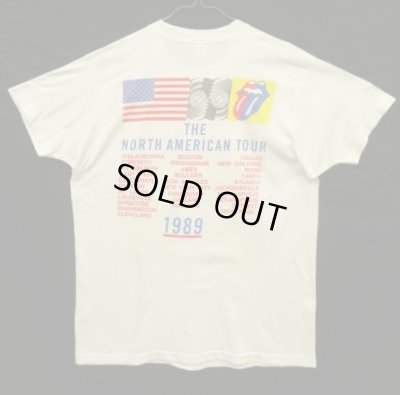 画像5: 80'S ROLLING STONES "THE NORTH AMERICAN TOUR 1989" シングルステッチ 半袖 Tシャツ ホワイト USA製 (VINTAGE)