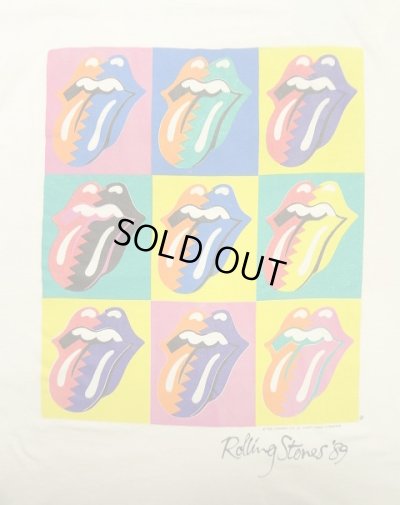 画像3: 80'S ROLLING STONES "THE NORTH AMERICAN TOUR 1989" シングルステッチ 半袖 Tシャツ ホワイト USA製 (VINTAGE)