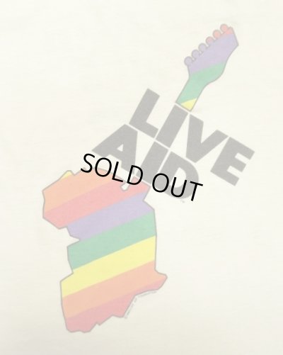 画像3: 80'S LIVE AID シングルステッチ 半袖 Tシャツ ホワイト USA製 (VINTAGE)