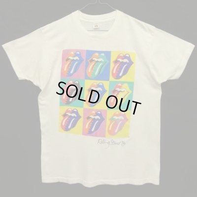 画像1: 80'S ROLLING STONES "THE NORTH AMERICAN TOUR 1989" シングルステッチ 半袖 Tシャツ ホワイト USA製 (VINTAGE)