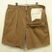 画像3: 90'S RALPH LAUREN "ボックスロゴ" ツープリーツ チノショーツ ブラウン USA製 (VINTAGE) (3)