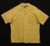 画像1: 90'S RALPH LAUREN "CALDWELL" シルク/コットン ロゴ無し 半袖 オープンカラーシャツ タン (VINTAGE) (1)