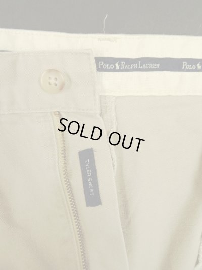 画像2: 90'S RALPH LAUREN "TYLER SHORT" ツープリーツ チノショーツ ベージュ USA製 (VINTAGE)
