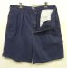 画像4: 90'S RALPH LAUREN "ボックスロゴ" ツープリーツ チノショーツ ネイビー TALONジップ USA製 (VINTAGE)