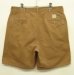 画像4: 90'S RALPH LAUREN "ボックスロゴ" ツープリーツ チノショーツ ブラウン USA製 (VINTAGE) (4)