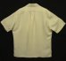 画像4: 90'S RALPH LAUREN シルク/リネン 裾ロゴ 半袖 オープンカラーシャツ オフホワイト (VINTAGE) (4)