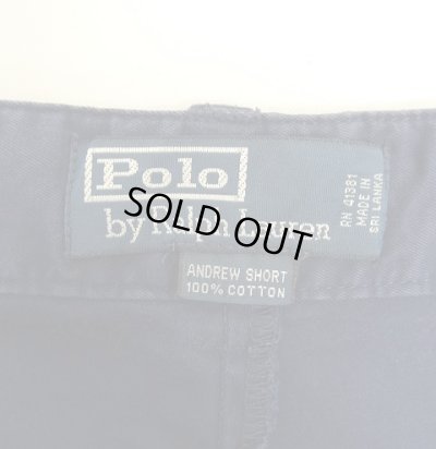画像2: 90'S RALPH LAUREN "ANDREW SHORT" ツープリーツ チノショーツ ネイビー (VINTAGE)