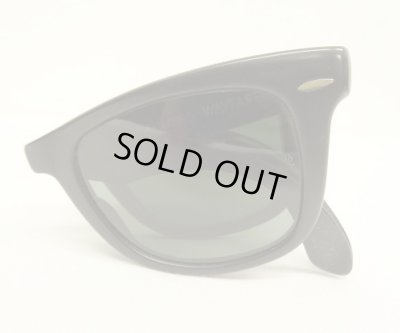 画像8: 90'S B&L ボシュロム製 RAY-BAN "FOLDING WAYFARER" サングラス マットブラック フランス製 (VINTAGE)
