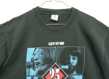 他の写真1: 90'S THE BEATLES "LET IT BE 25YEARS" シングルステッチ 両面プリント 半袖 Tシャツ ブラック USA製 (VINTAGE)