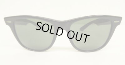 画像1: 90'S B&L ボシュロム製 RAY-BAN "WAYFARER II" サングラス ブラック USA製 (VINTAGE)
