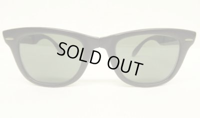画像1: 90'S B&L ボシュロム製 RAY-BAN "FOLDING WAYFARER" サングラス マットブラック フランス製 (VINTAGE)