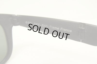 画像6: 90'S B&L ボシュロム製 RAY-BAN "FOLDING WAYFARER" サングラス マットブラック フランス製 (VINTAGE)
