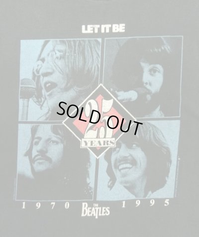 画像3: 90'S THE BEATLES "LET IT BE 25YEARS" シングルステッチ 両面プリント 半袖 Tシャツ ブラック USA製 (VINTAGE)