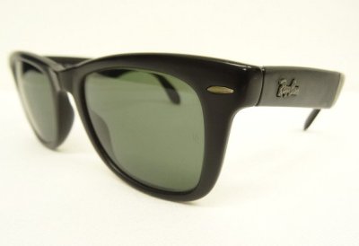 画像2: 90'S B&L ボシュロム製 RAY-BAN "FOLDING WAYFARER" サングラス マットブラック フランス製 (VINTAGE)