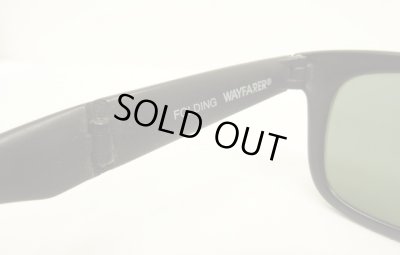画像7: 90'S B&L ボシュロム製 RAY-BAN "FOLDING WAYFARER" サングラス マットブラック フランス製 (VINTAGE)