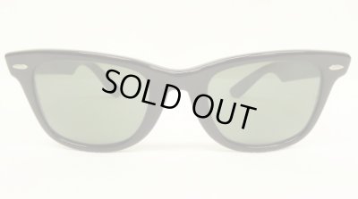 画像1: 80'S B&L ボシュロム製 RAY-BAN "WAYFARER" サングラス ブラック USA製 (VINTAGE)