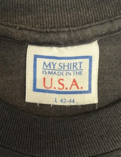 画像2: 80'S WHATEVER IT IS シングルステッチ 半袖 Tシャツ フェードブラック USA製 (VINTAGE)