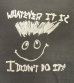 画像3: 80'S WHATEVER IT IS シングルステッチ 半袖 Tシャツ フェードブラック USA製 (VINTAGE) (3)