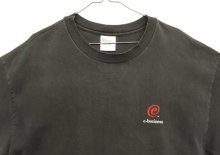 他の写真1: 90'S IBM 袖プリント入り 半袖 Tシャツ フェードブラック (VINTAGE)
