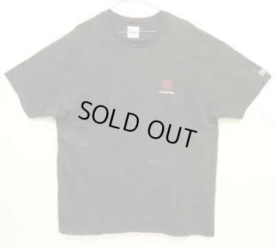 画像1: 90'S IBM 袖プリント入り 半袖 Tシャツ フェードブラック (VINTAGE)