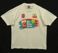 90'S McDONALD'S x COCA COLA シングルステッチ 半袖 Tシャツ ホワイト USA製 (VINTAGE)