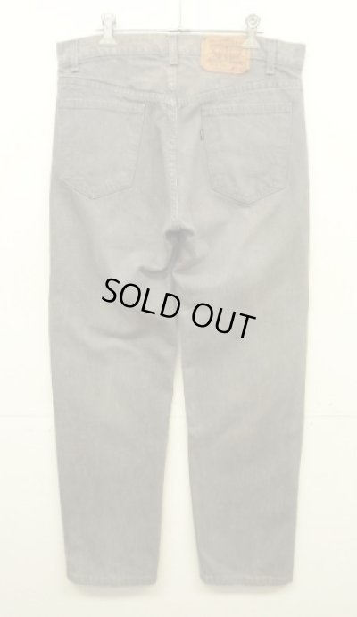 画像3: 80'S LEVIS 505 黒タブ デニム 先染めダークグレー W33L30 USA製 (VINTAGE)