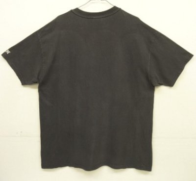 画像4: 90'S IBM 袖プリント入り 半袖 Tシャツ フェードブラック (VINTAGE)