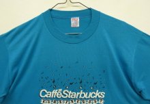 他の写真1: 80'S STARBUCKS シングルステッチ 半袖 Tシャツ ブルー USA製 (VINTAGE)