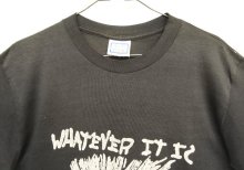 他の写真1: 80'S WHATEVER IT IS シングルステッチ 半袖 Tシャツ フェードブラック USA製 (VINTAGE)