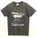画像1: 80'S WHATEVER IT IS シングルステッチ 半袖 Tシャツ フェードブラック USA製 (VINTAGE) (1)