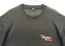 他の写真1: 80'S TEAM NORWALK RACING シングルステッチ 両面プリント 半袖 Tシャツ フェードブラック USA製 (VINTAGE)