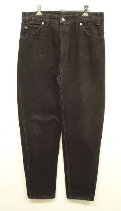 画像1: 90'S LEVIS 550 黒タブ デニム ブラック W33L30 USA製 (VINTAGE)