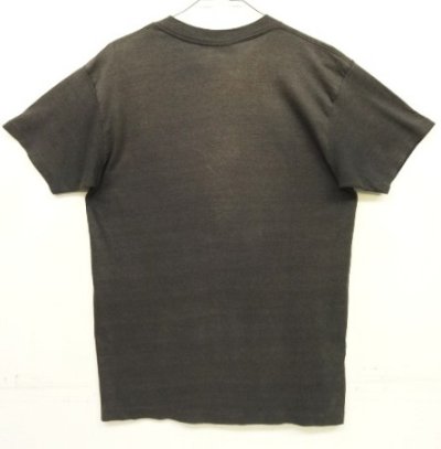 画像4: 80'S WHATEVER IT IS シングルステッチ 半袖 Tシャツ フェードブラック USA製 (VINTAGE)