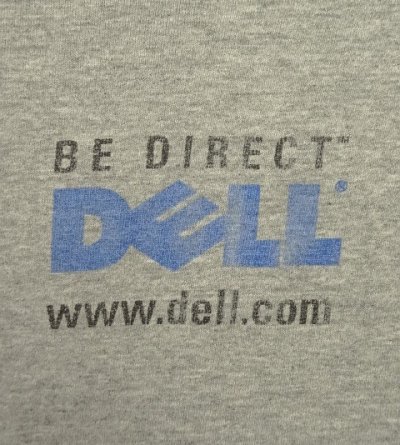 画像3: 90'S DELL シングルステッチ 半袖 Tシャツ ヘザーグレー USA製 (VINTAGE)