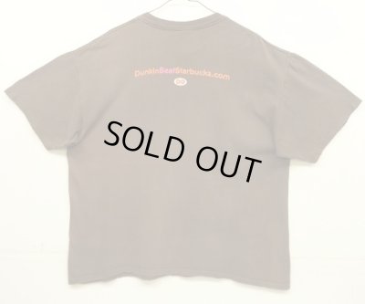 画像4: 90'S DUNKIN' DONUTS 両面プリント 半袖 Tシャツ ブラウン (VINTAGE)