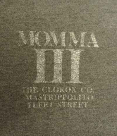 画像3: 80'S MOMMA III シングルステッチ 両面プリント 半袖 Tシャツ フェードブラック USA製 (VINTAGE)