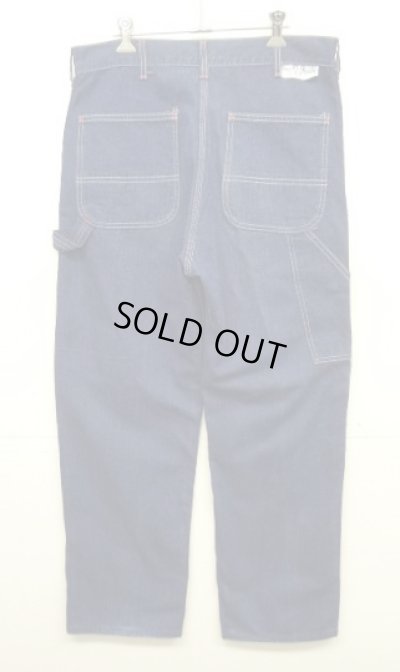 画像5: 80'S SEARS トップスナップボタン デニム ペインターパンツ インディゴ USA製 (VINTAGE)