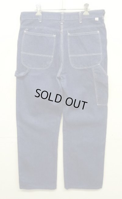 画像1: 80'S DICKIES チビタグ デニム ペインターパンツ インディゴ 42TALONジップ USA製 (VINTAGE)