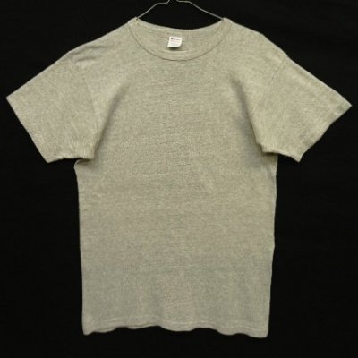 画像1: 80'S CHAMPION トリコタグ 88/12 シングルステッチ 半袖 Tシャツ ヘザーグレー USA製 (VINTAGE)