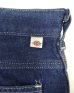 画像2: 80'S DICKIES チビタグ デニム ペインターパンツ インディゴ 42TALONジップ USA製 (VINTAGE) (2)