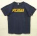 画像1: 80'S CHAMPION トリコタグ シングルステッチ 半袖 Tシャツ ネイビー USA製 (VINTAGE) (1)