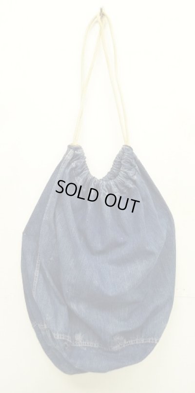 画像7: 40'S アメリカ軍 US NAVY デニム ランドリーバッグ  バラックバッグ インディゴ (VINTAGE)