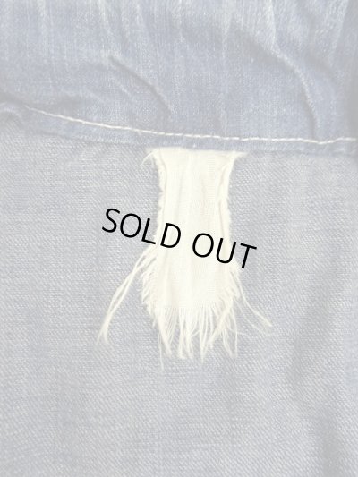 画像3: 40'S アメリカ軍 US NAVY デニム ランドリーバッグ  バラックバッグ インディゴ (VINTAGE)