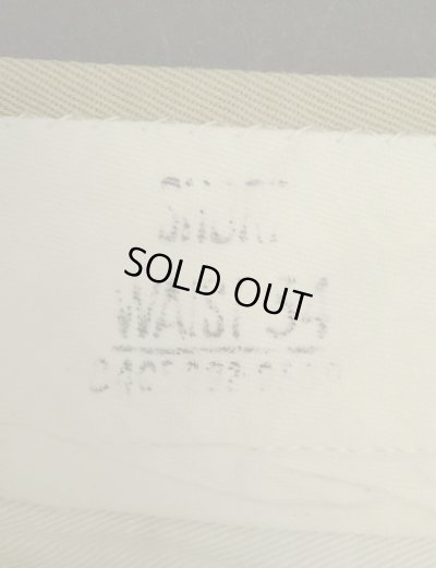 画像3: 50'S アメリカ軍 US ARMY コットン100% プリーツ入り チノショーツ RAPIDアルミジップ (VINTAGE)